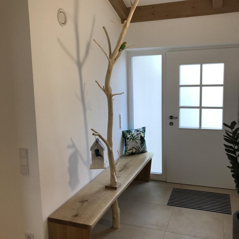 Garderobe Holz Weiß