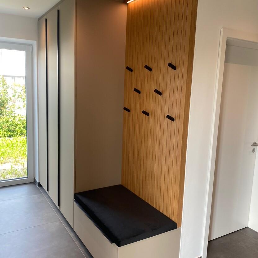 Garderobe Holz Weiß