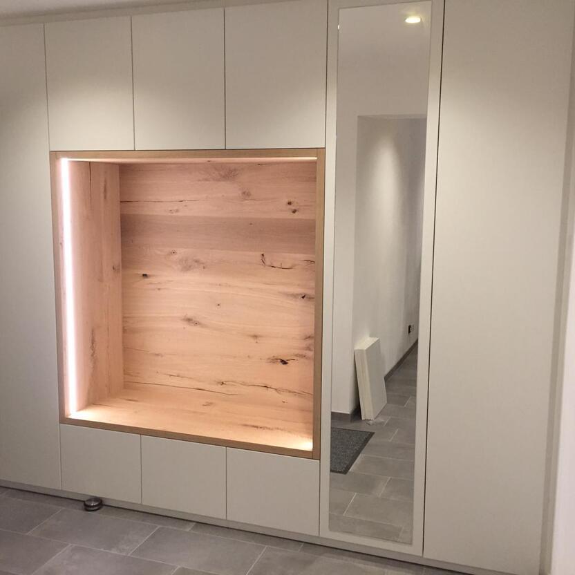 Garderobe Holz Weiß